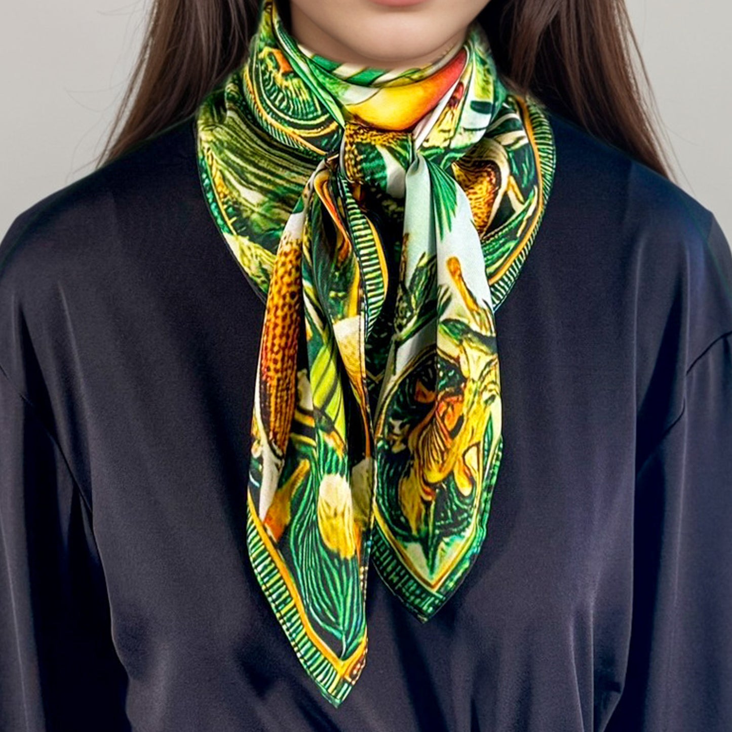 Carré 88 en Soie – Geb : Force de la Terre et Stabilité Universelle