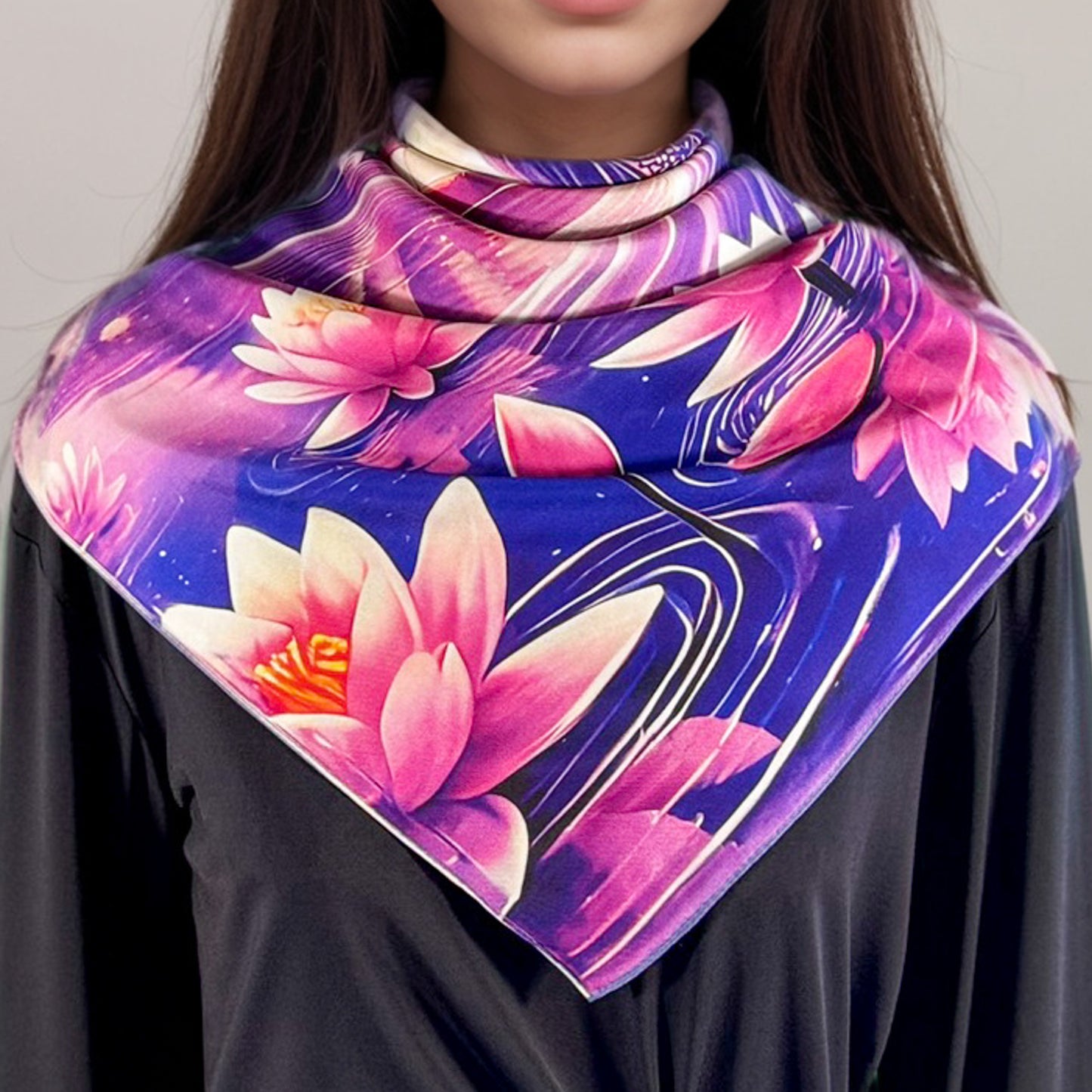 Carré 88 en Soie – Isis : Amour Infini et Magie Protectrice