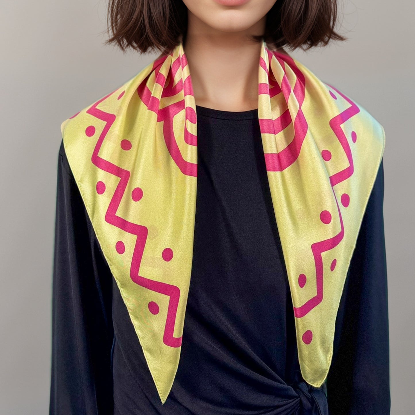 Cuadrado de seda Maya Pop "Eb'" – Camino de Vida