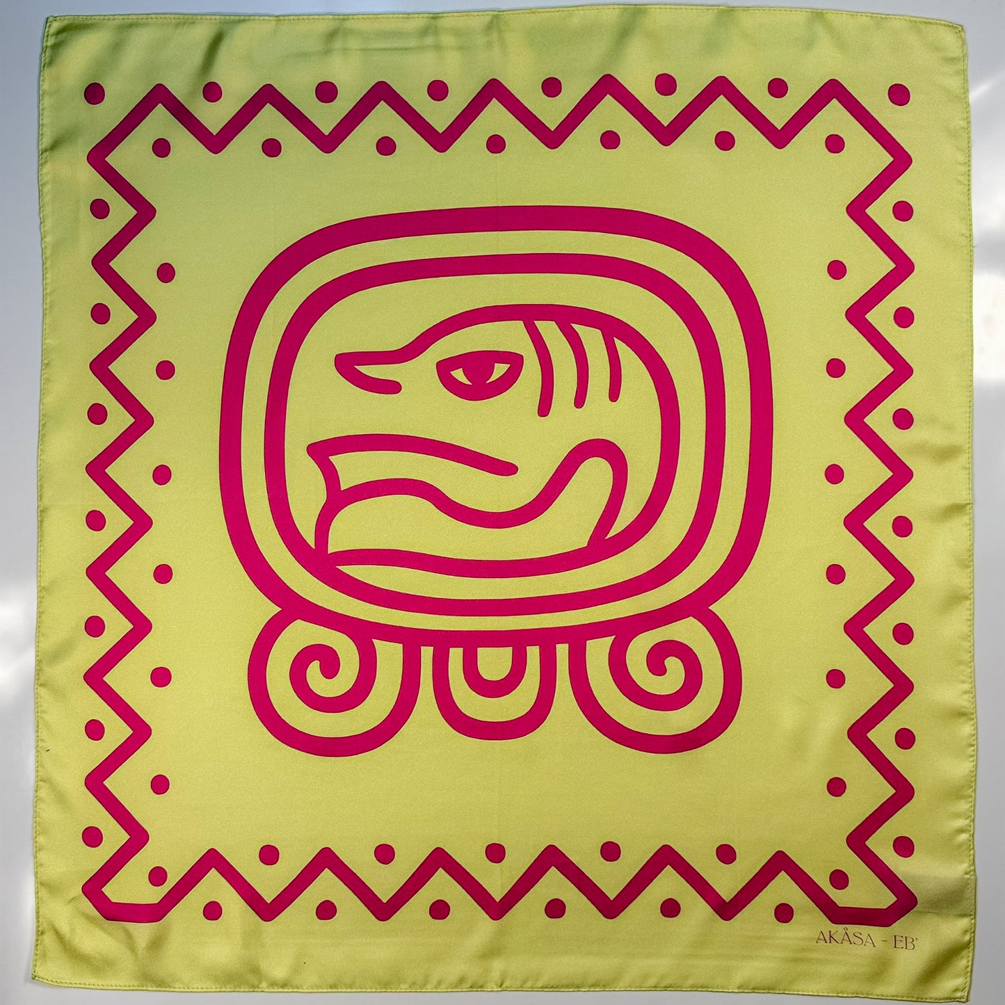Cuadrado de seda Maya Pop "Eb'" – Camino de Vida