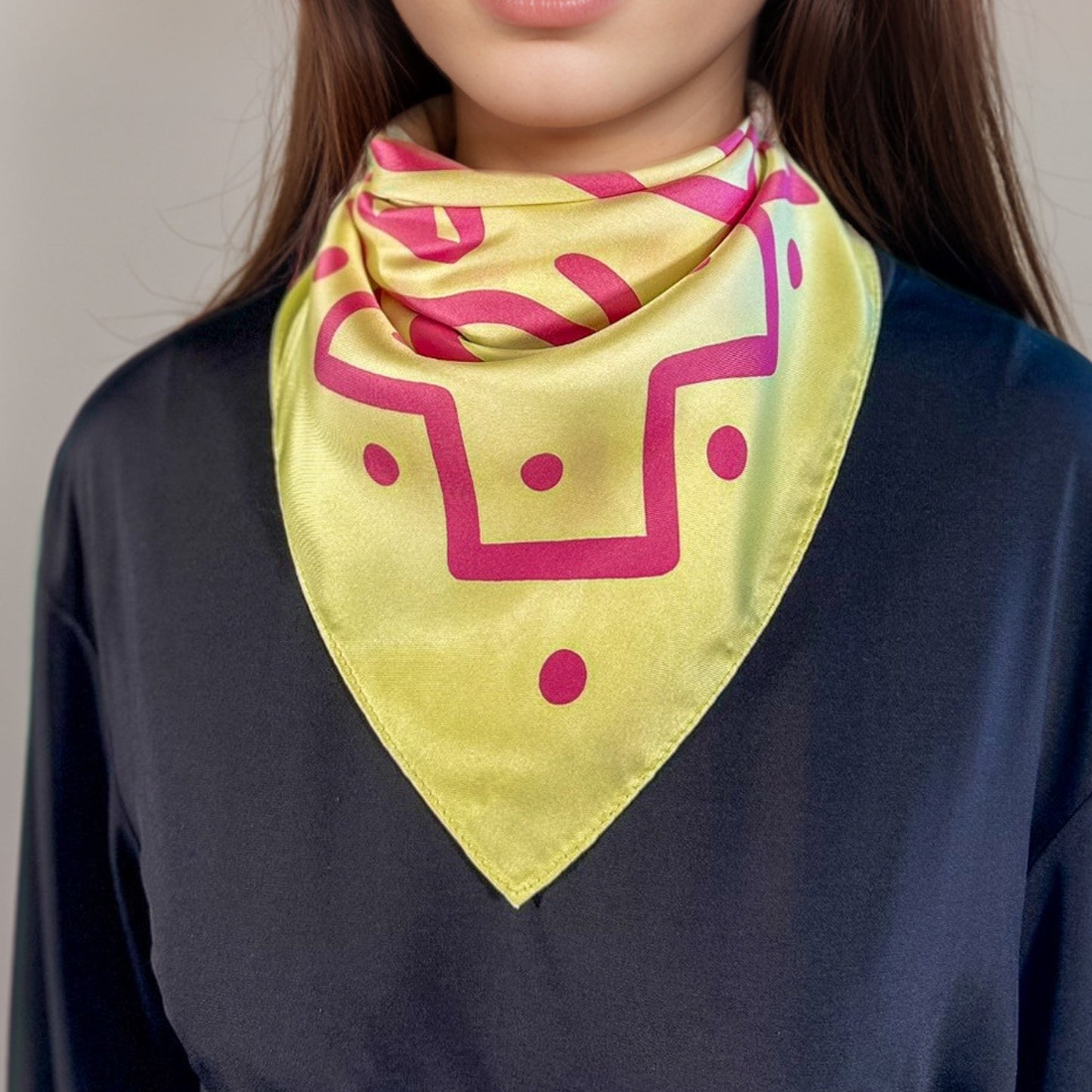 Cuadrado de seda Maya Pop "Eb'" – Camino de Vida