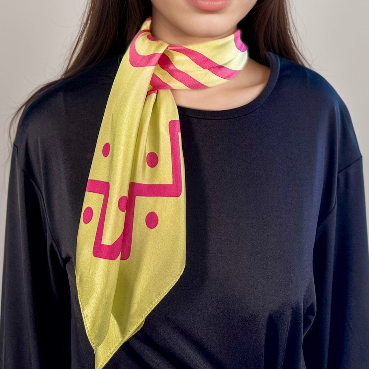 Cuadrado de seda Maya Pop "Eb'" – Camino de Vida