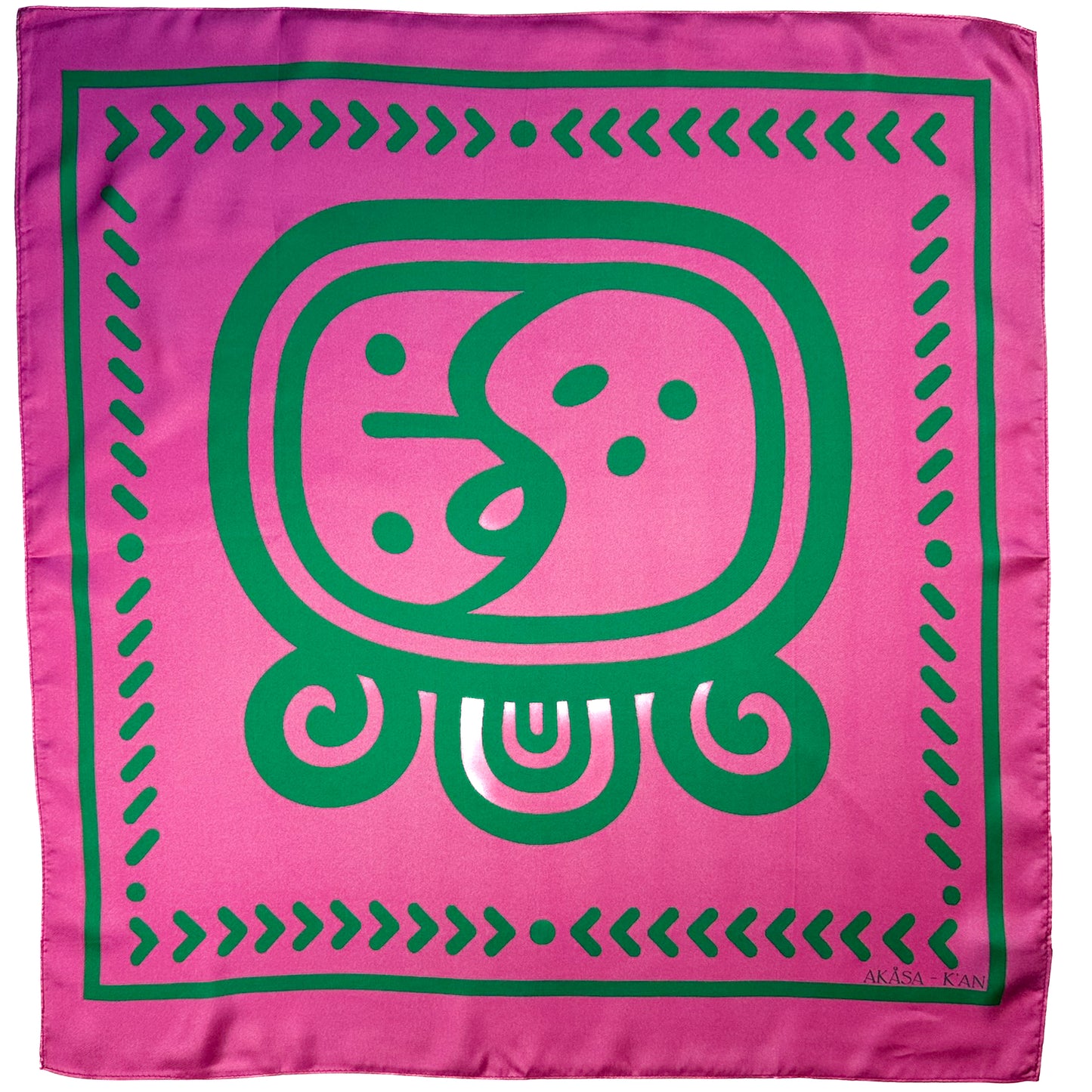 Carré de soie Maya Pop "K’an" – Force Fertile