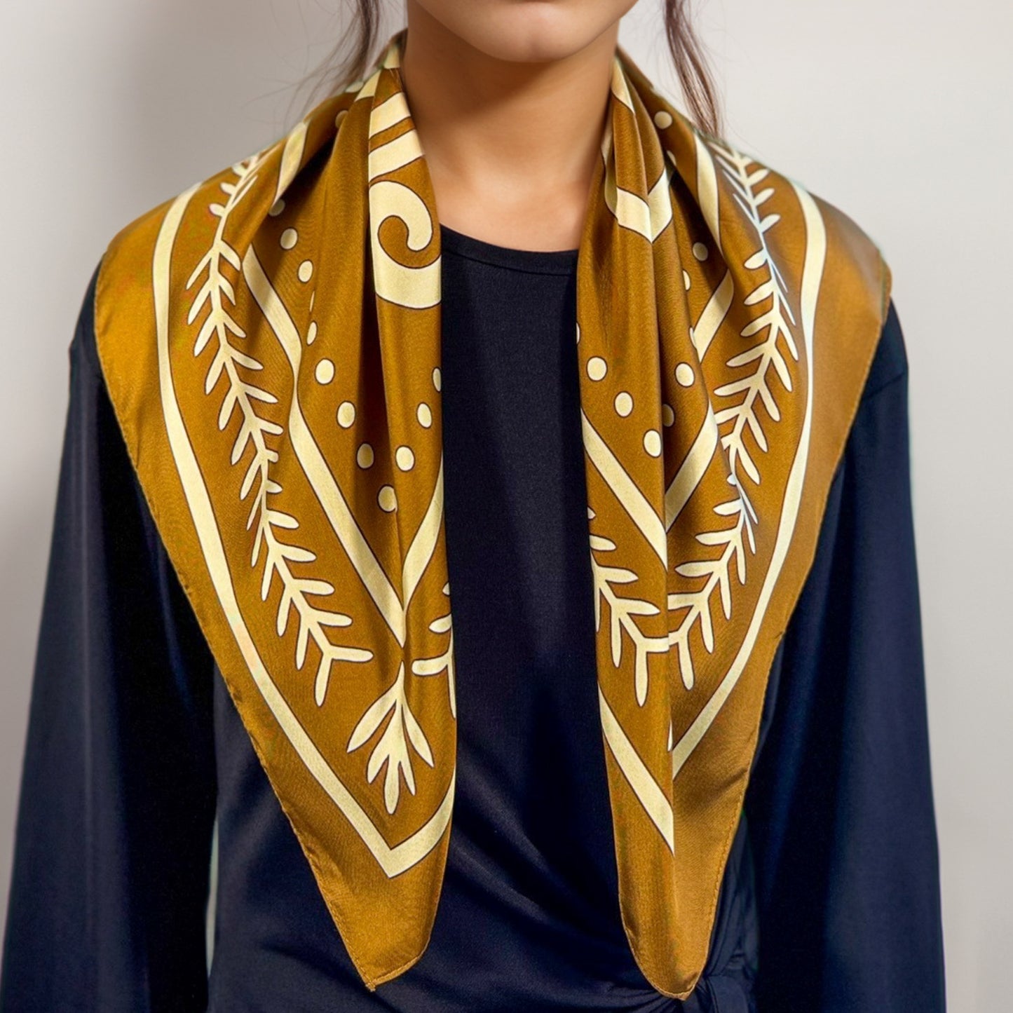 Carré de soie Maya Pop  "Cimi" – Renaissance et Libération