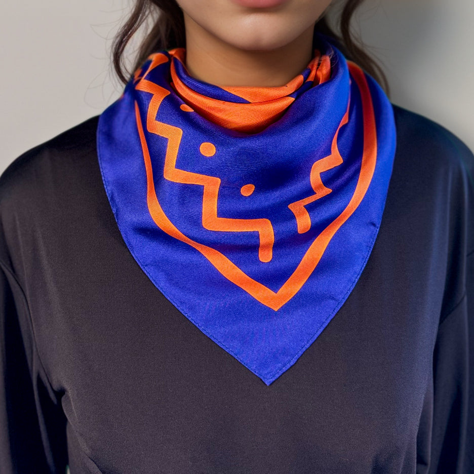 Carré de soie Maya Pop "Men" – Vision de l’Aigle