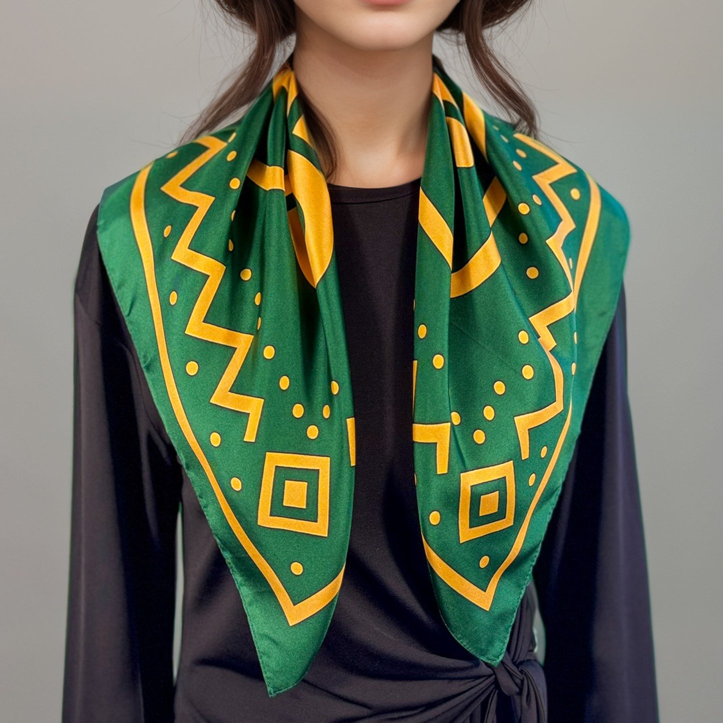 Pañuelo de seda Maya Pop "Manik'" – Mano sanadora