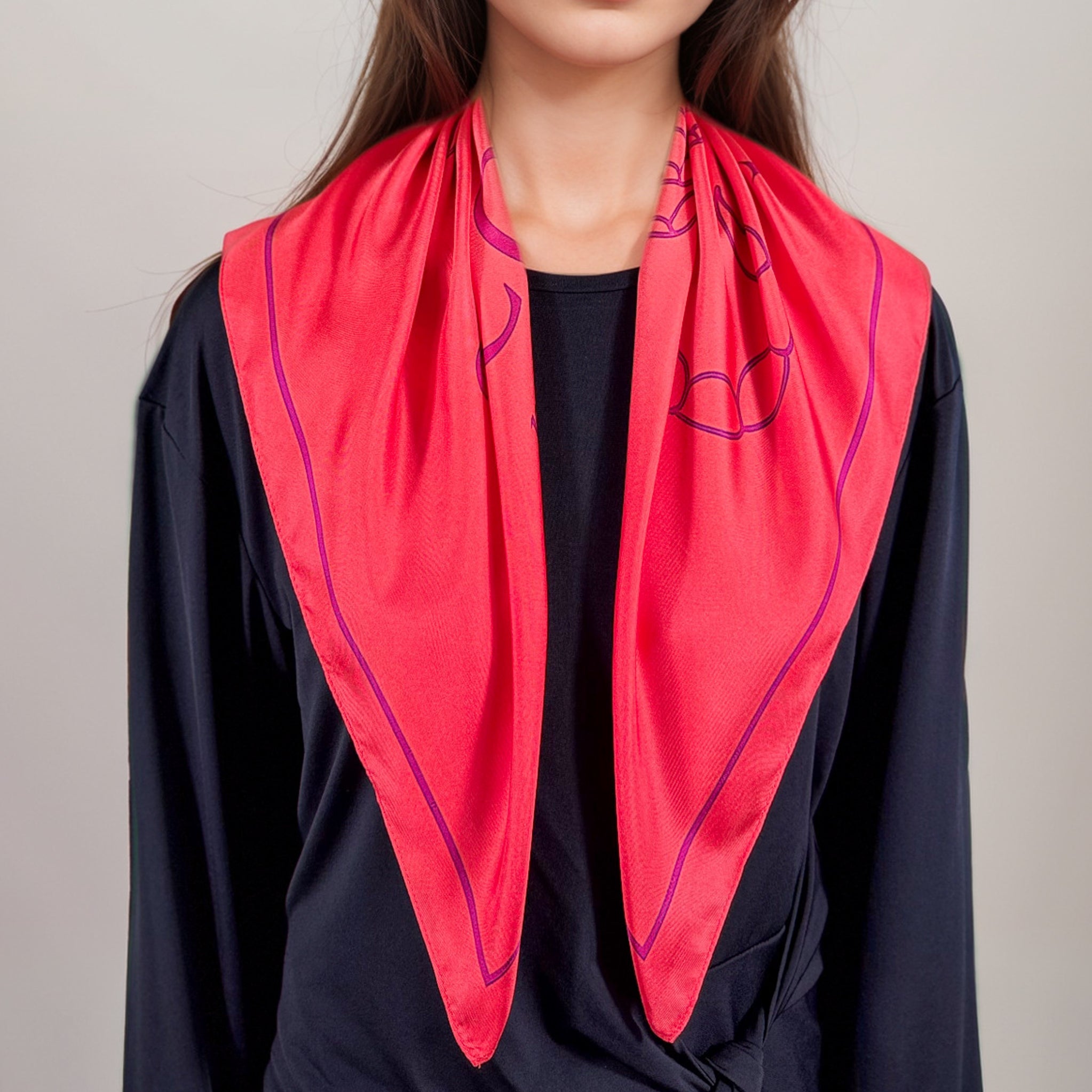 Scorpio silk square – ZodiaPop 66 cm – AKÅSA-Biarritz