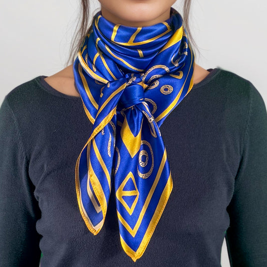 Maya silk square scarf ‘Chuen’ – Weaver of Destiny