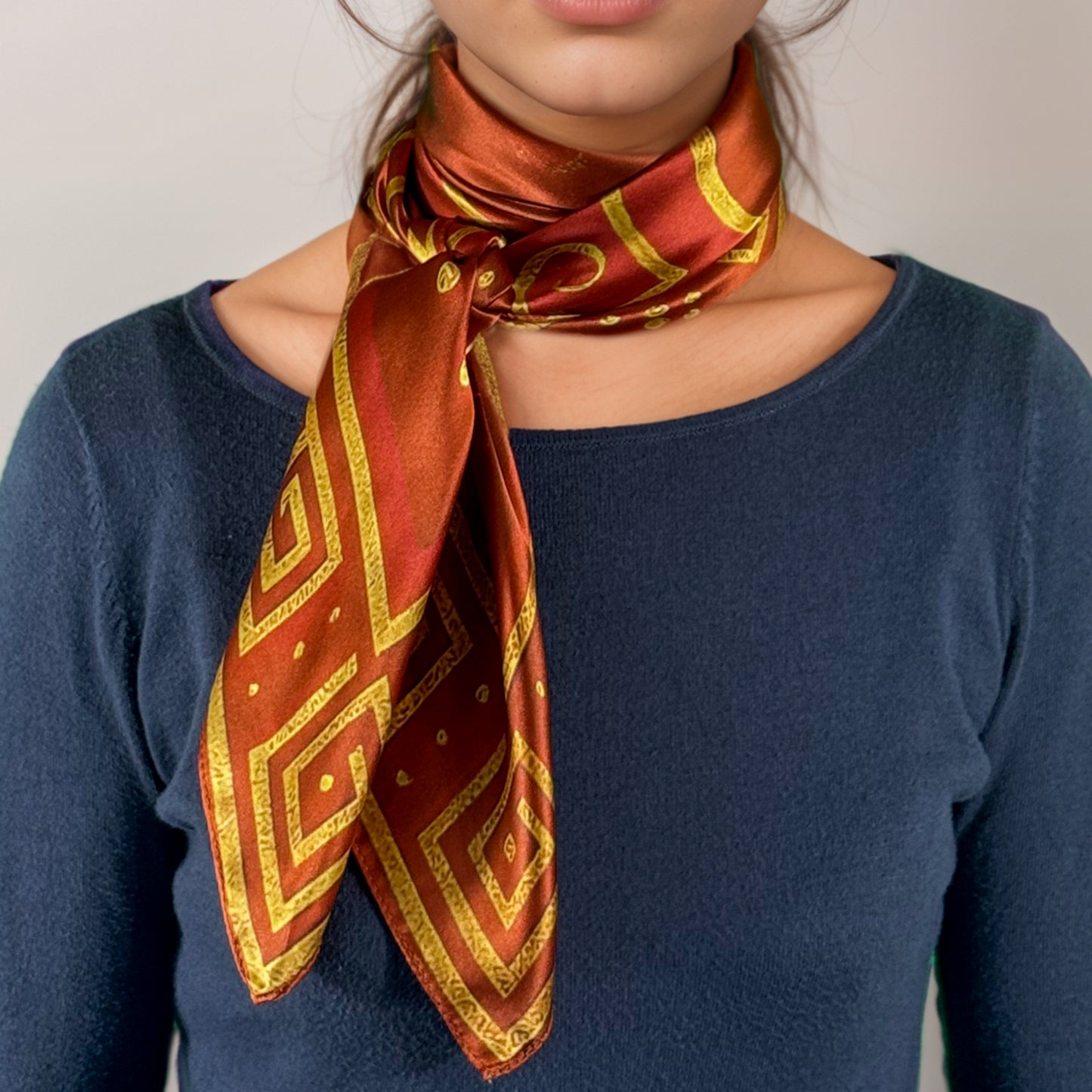 Carré de soie Maya "Imix" – Porteur des commencements.