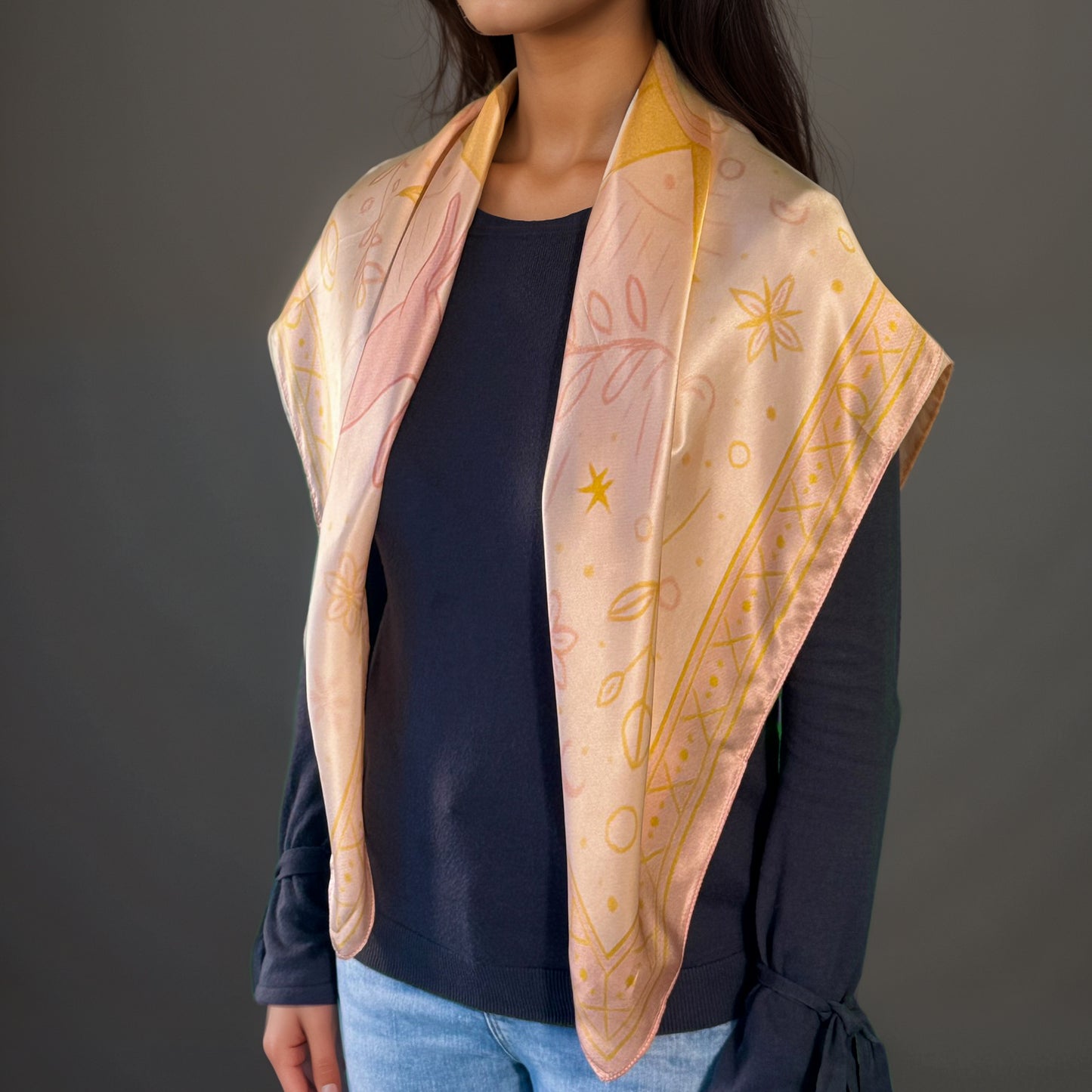 Maya "Lamat" silk square – Étoile de Beauté
