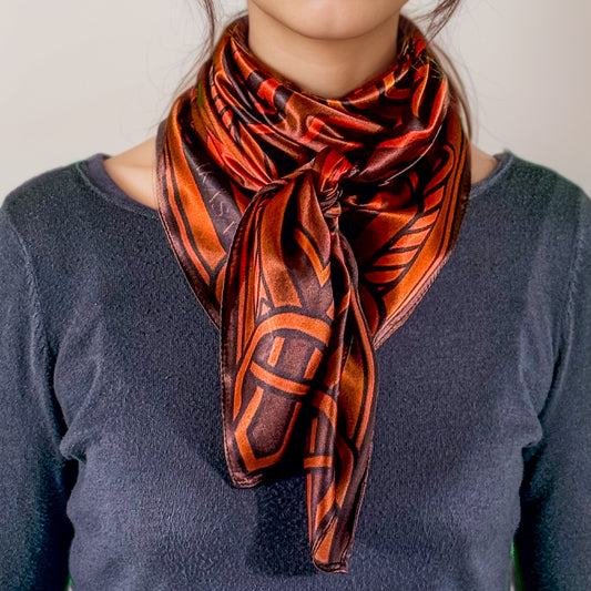 Maya silk square ‘Oc’ – Guardian of the Heart