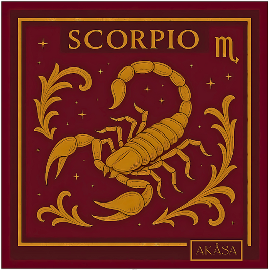 Carré de soie Scorpio – Zodiac Silk Constellation 88 cm