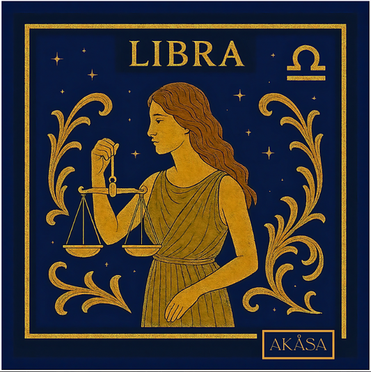 Carré de soie Libra– Zodiac Silk Constellation 88 cm