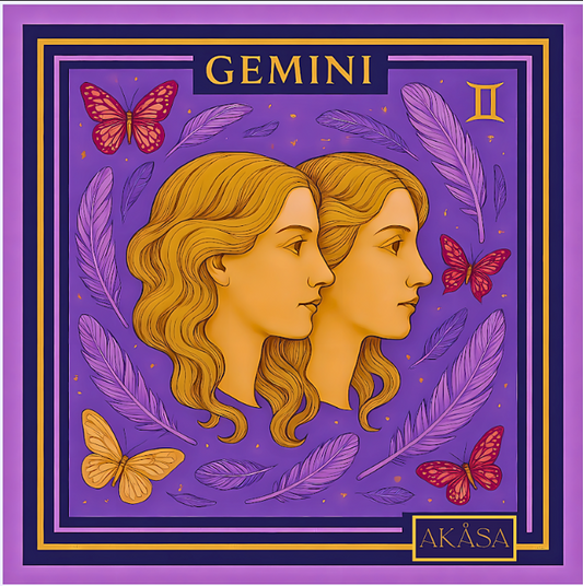 Carré de soie Gemini – Zodiac Silk Constellation 88 cm