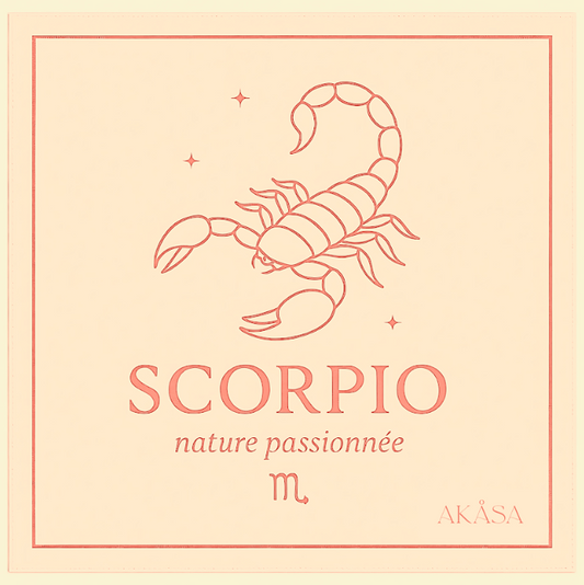 Carré de soie Scorpio – Blush Constellation 66 cm