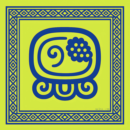 Carré de soie Maya Pop "Kib’" – Sagesse et Purification