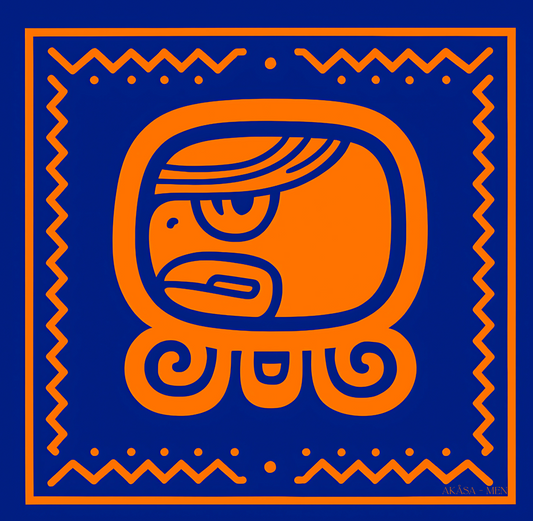 Carré de soie Maya Pop "Men" – Vision de l’Aigle