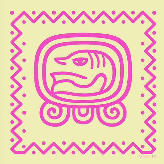 Carré de soie Maya Pop  "Eb’" – Chemin de Vie