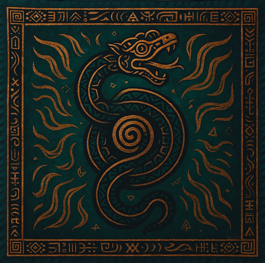 Maya silk square ‘K'an’ – Fertile Strength