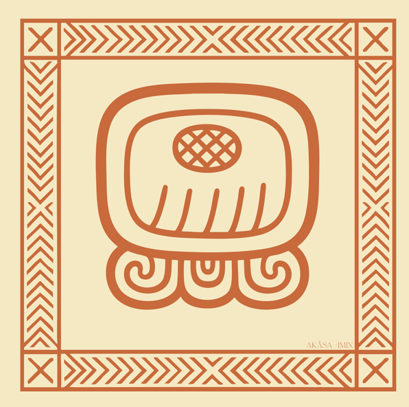 Carré de soie Maya Terra "Imix" – Porteur des commencements