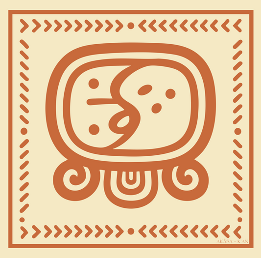 Carré de soie Maya Terra "K’an" – Force Fertile