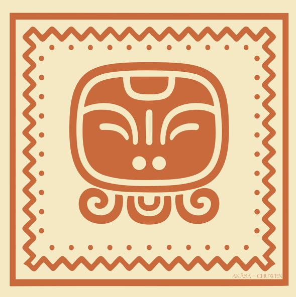 Carré de soie Maya Terra "Chuen" – Tisseur de Destinée