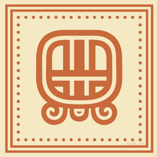 Carré de soie Maya Terra "B’en" – Pilier Intérieur