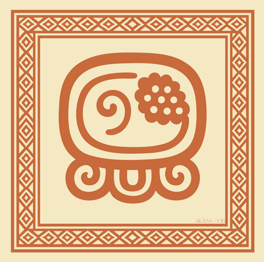 Carré de soie Maya Terra "Kib’" – Sagesse et Purification
