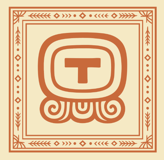 Carré de soie Maya Terra "Ik’" – Souffle Sacré
