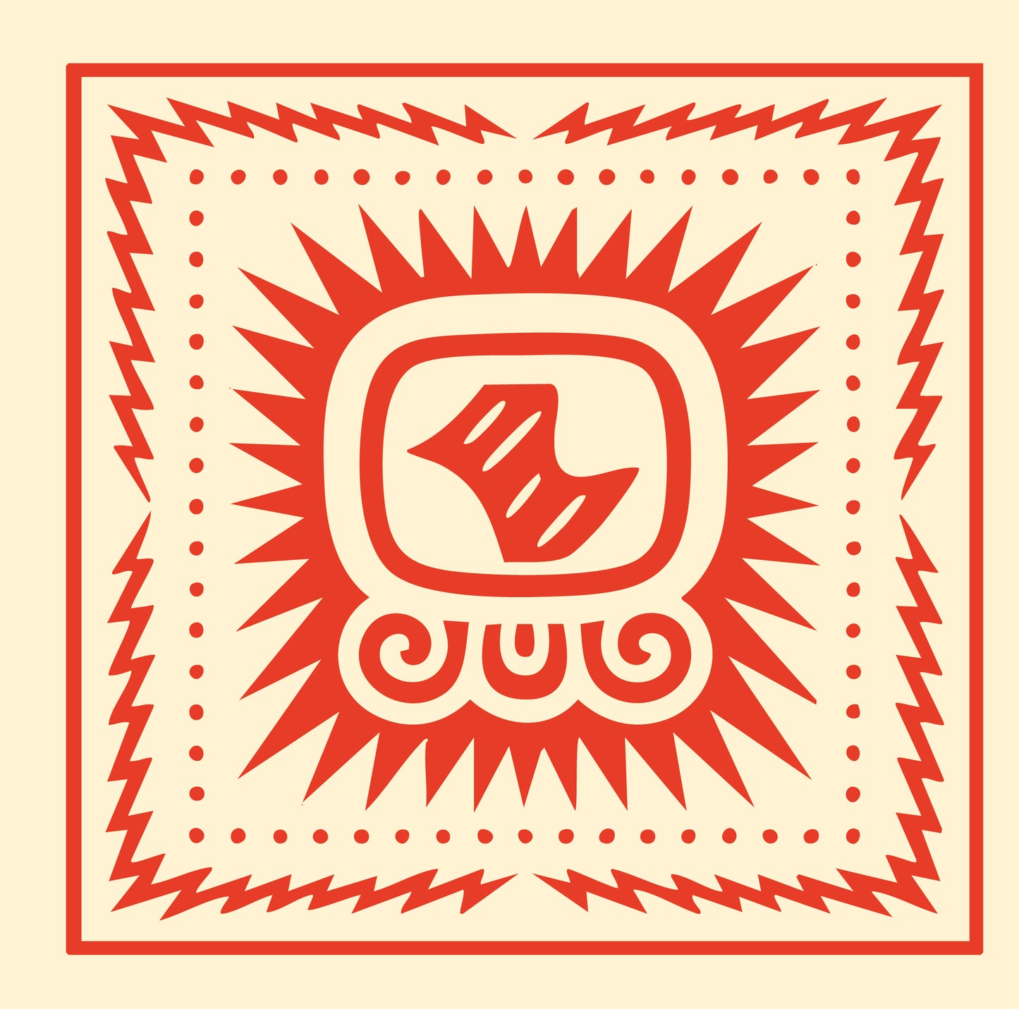 Carré de soie Maya Terra "Etz’nab’" – Miroir de Vérité