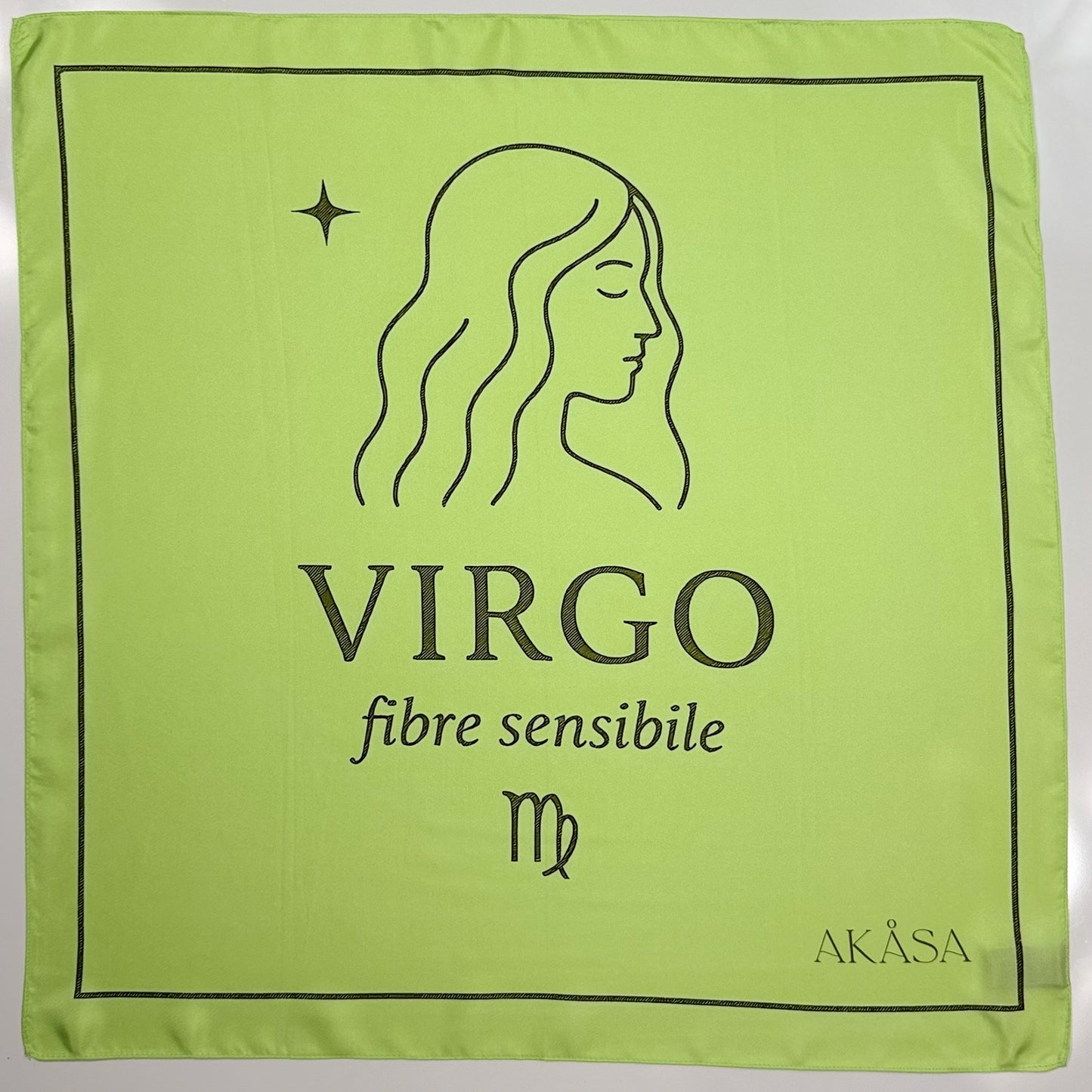 Carré de soie Virgo – ZodiaPop 66 cm
