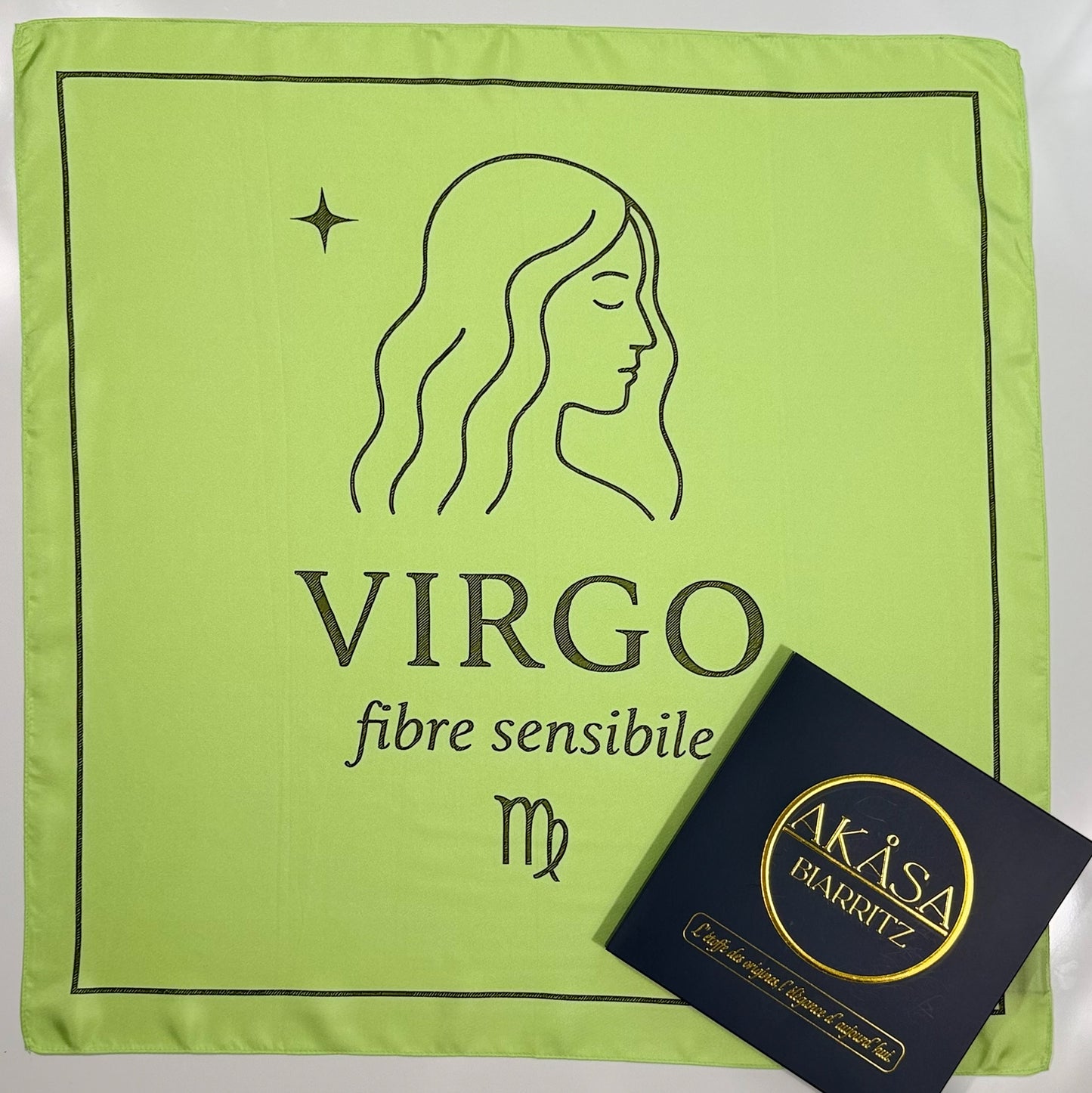 Carré de soie Virgo – ZodiaPop 66 cm