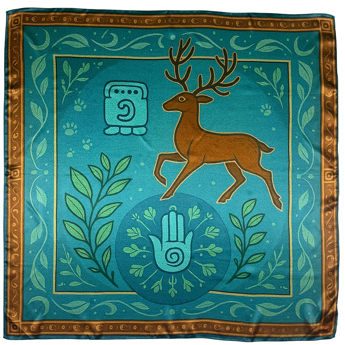 Maya Silk Square "Manik'" - Healing Hand