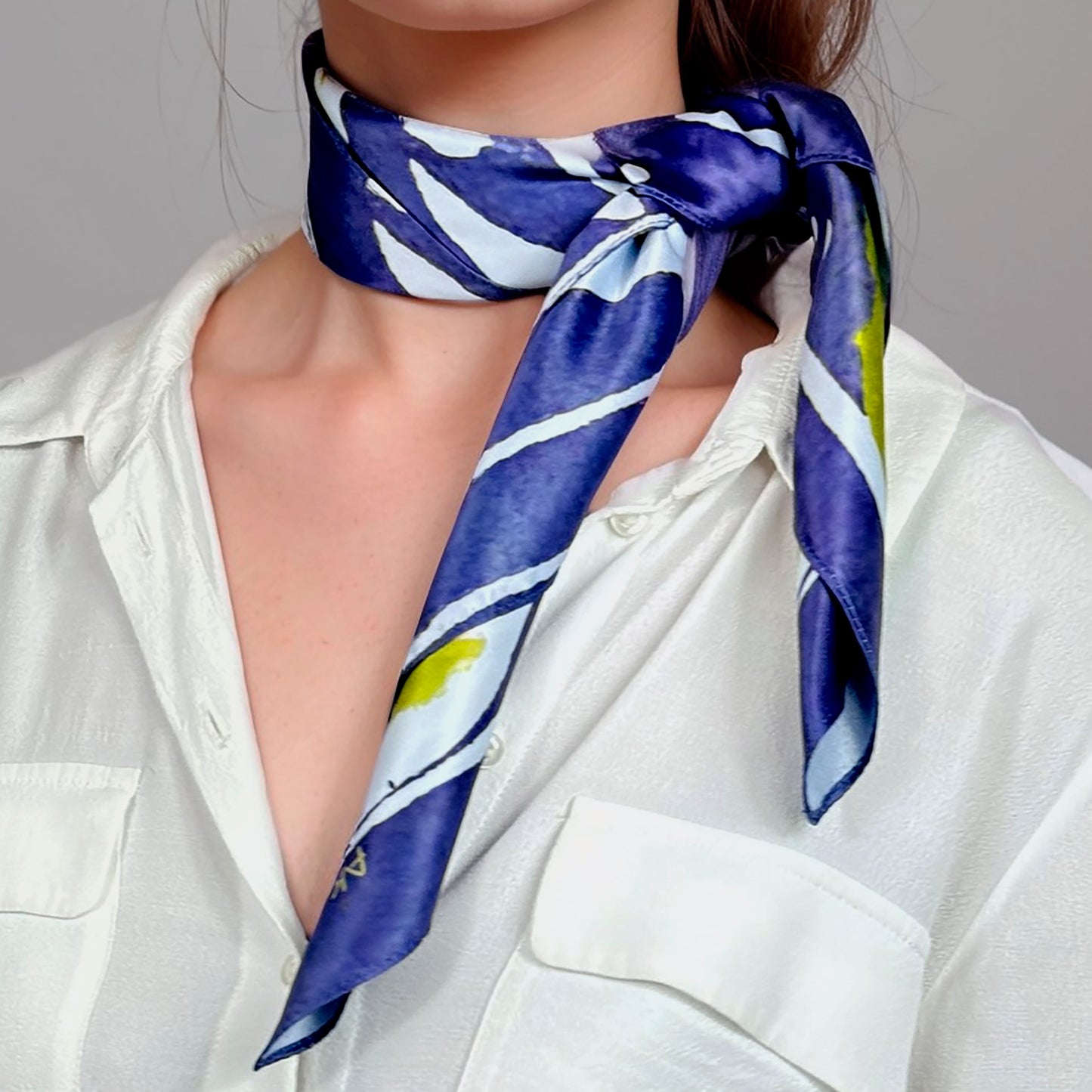 ᎤᎫᎫ (Ugugu) - Foulard Carré 66cm | Signe de la Chouette (23 Novembre - 21 Décembre) | Astrologie Amérindienne | AKÅSA Biarritz