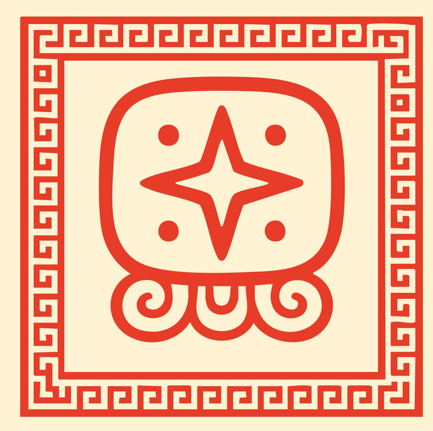 Carré de soie Maya Terra "Lamat" – Étoile de Beauté