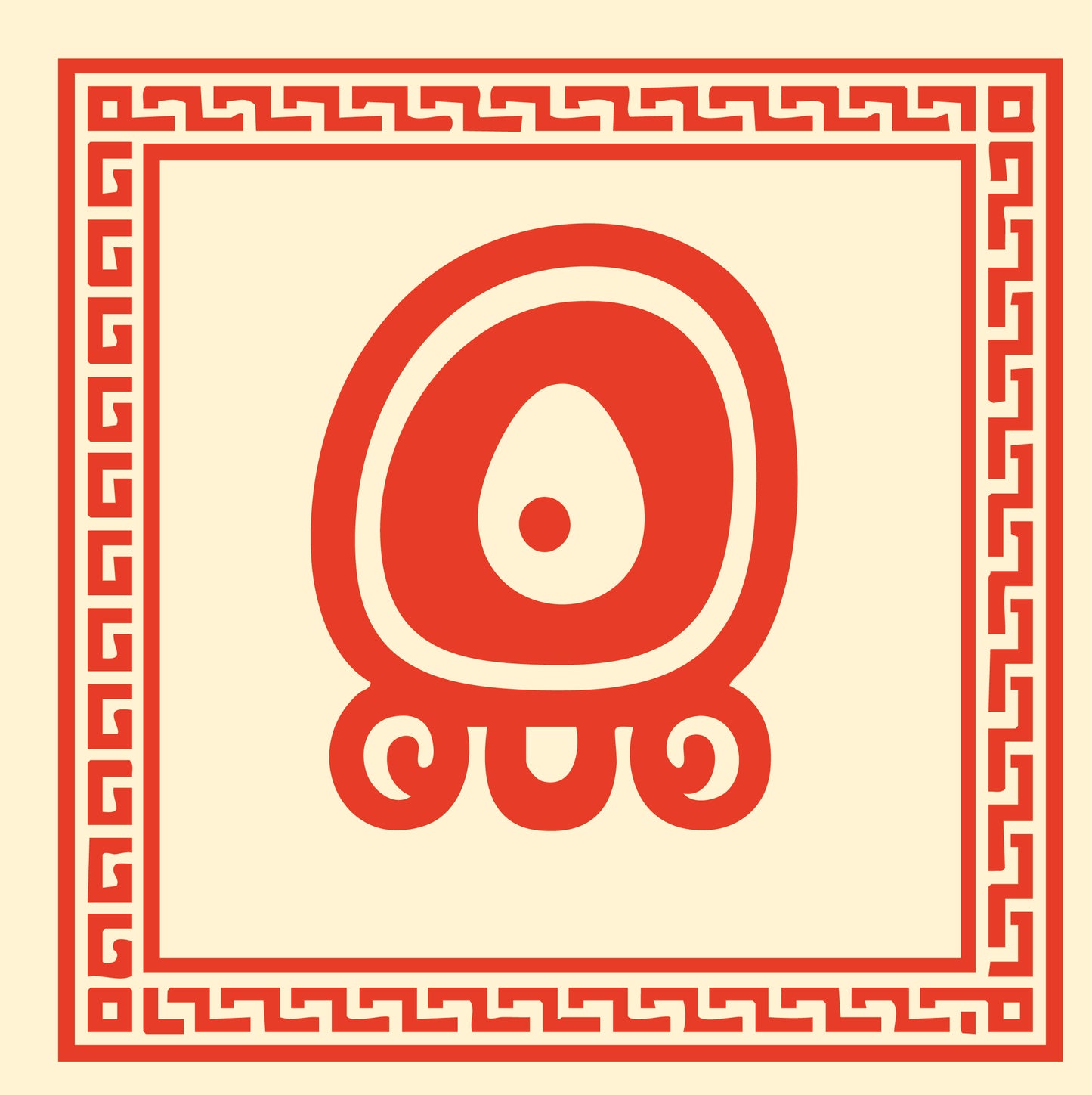 Carré de soie Maya Terra "Muluk" – Gardien de l’Eau Sacrée