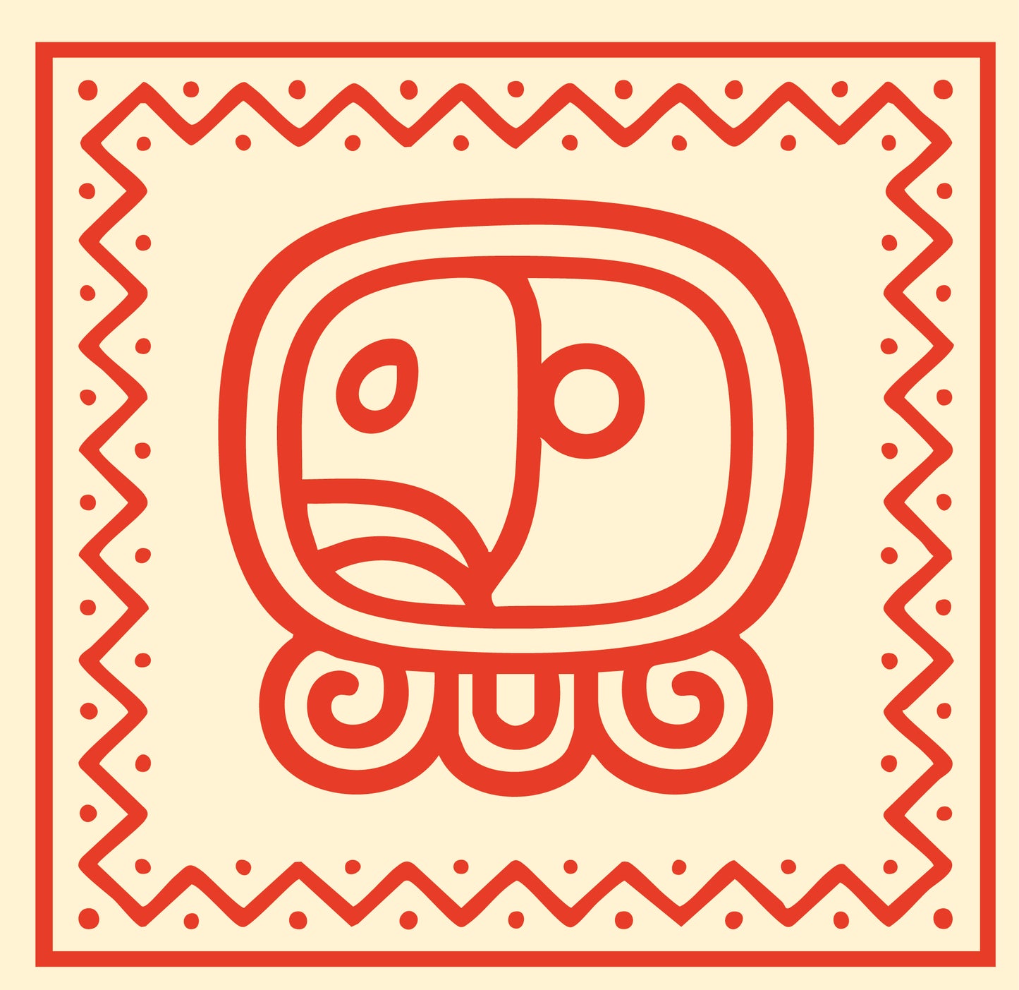 Carré de soie Maya Terra "Ok" – Gardien du Cœur