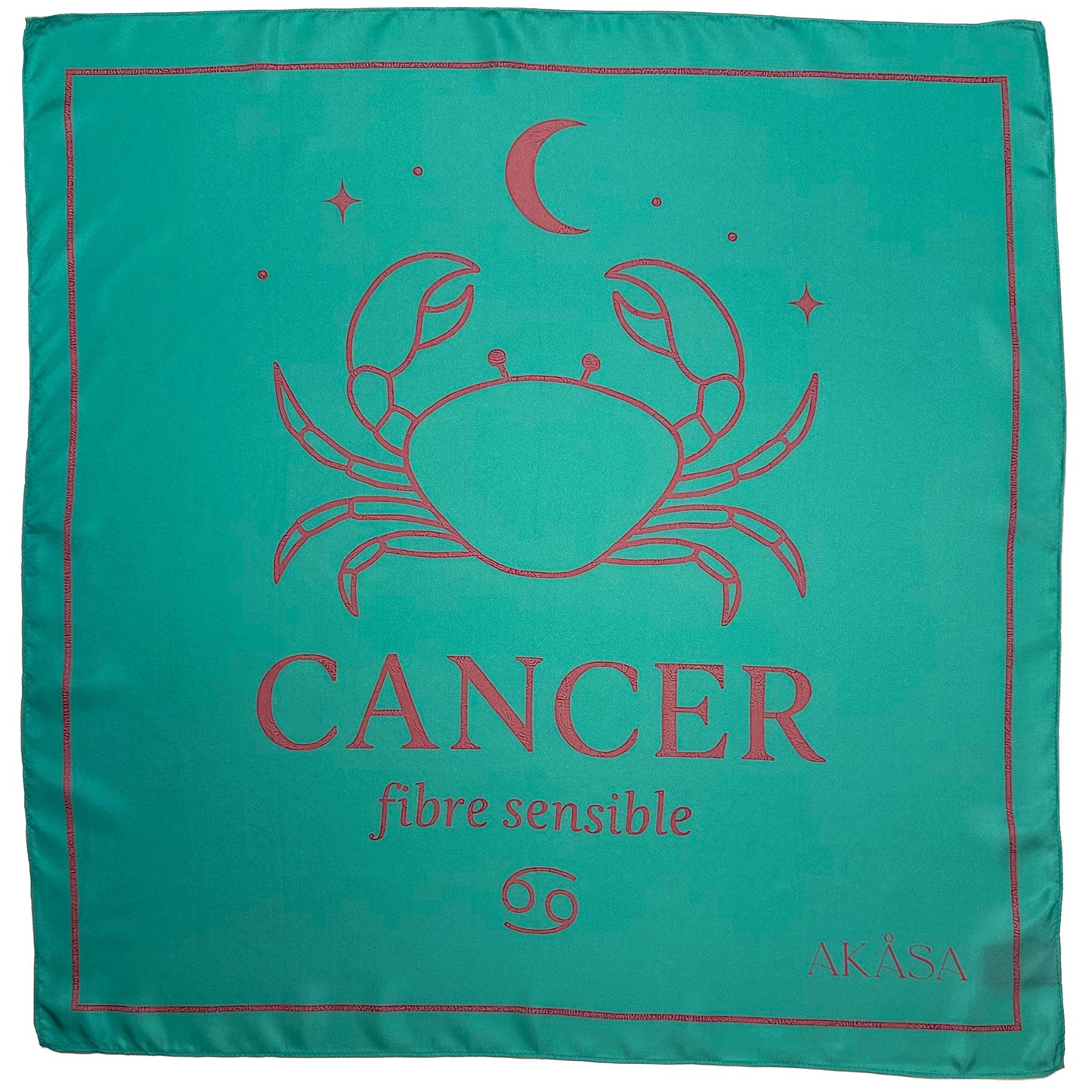 Carré de soie Cancer – ZodiaPop 66 cm