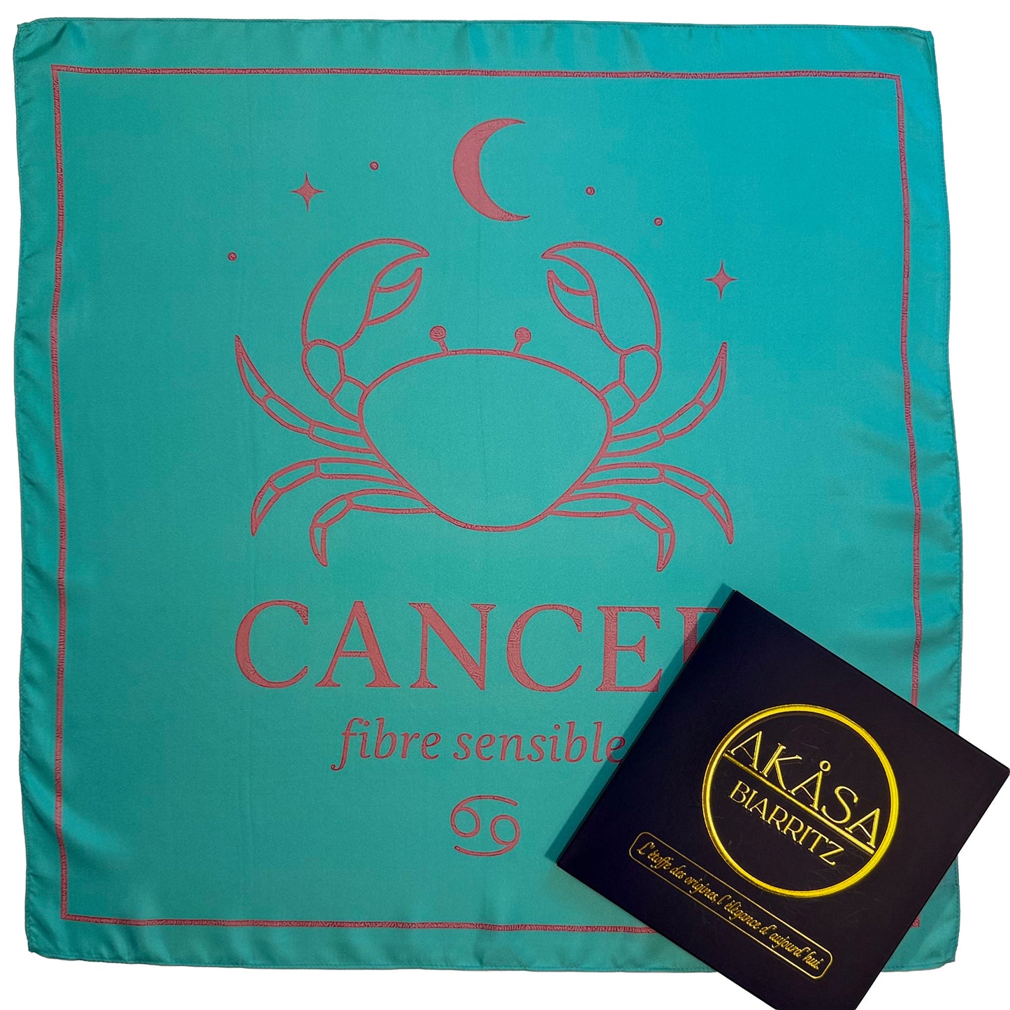 Carré de soie Cancer – ZodiaPop 66 cm