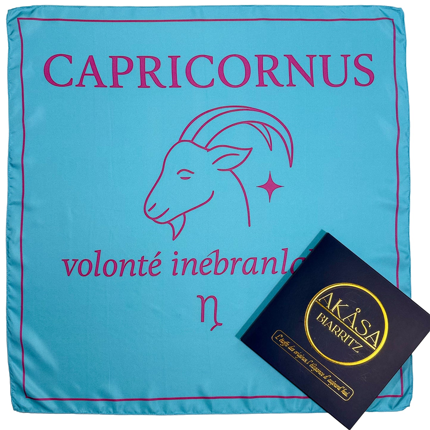 Carré de soie Capricornus – ZodiaPop 66 cm