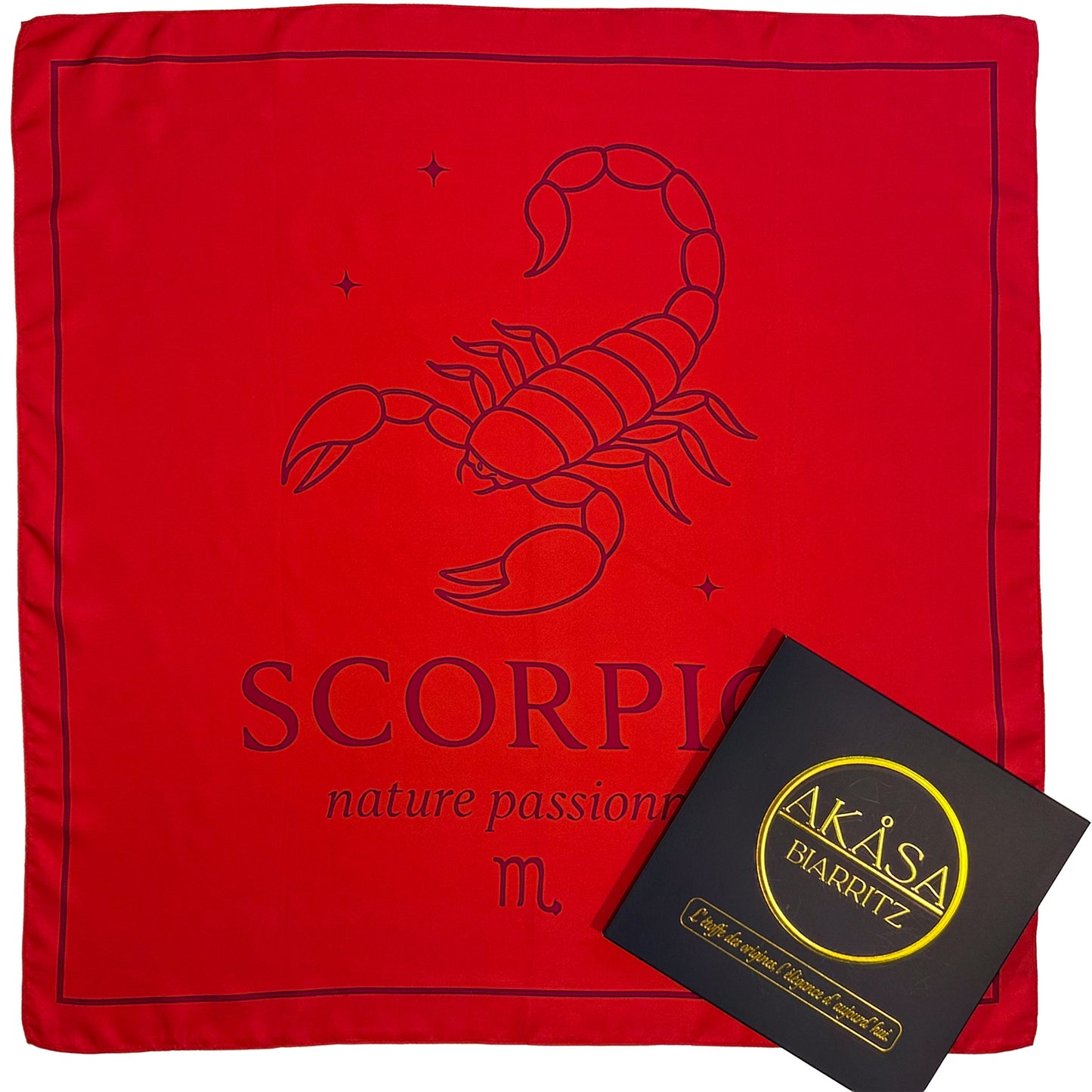 Carré de soie Scorpio – ZodiaPop 66 cm