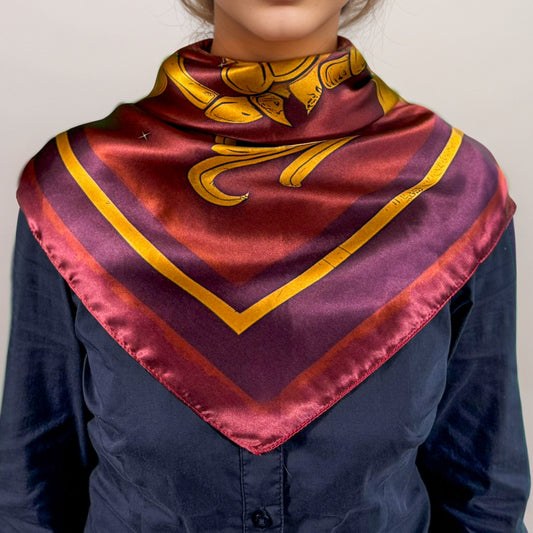 Scorpio silk square – Zodia Essentia 88 cm