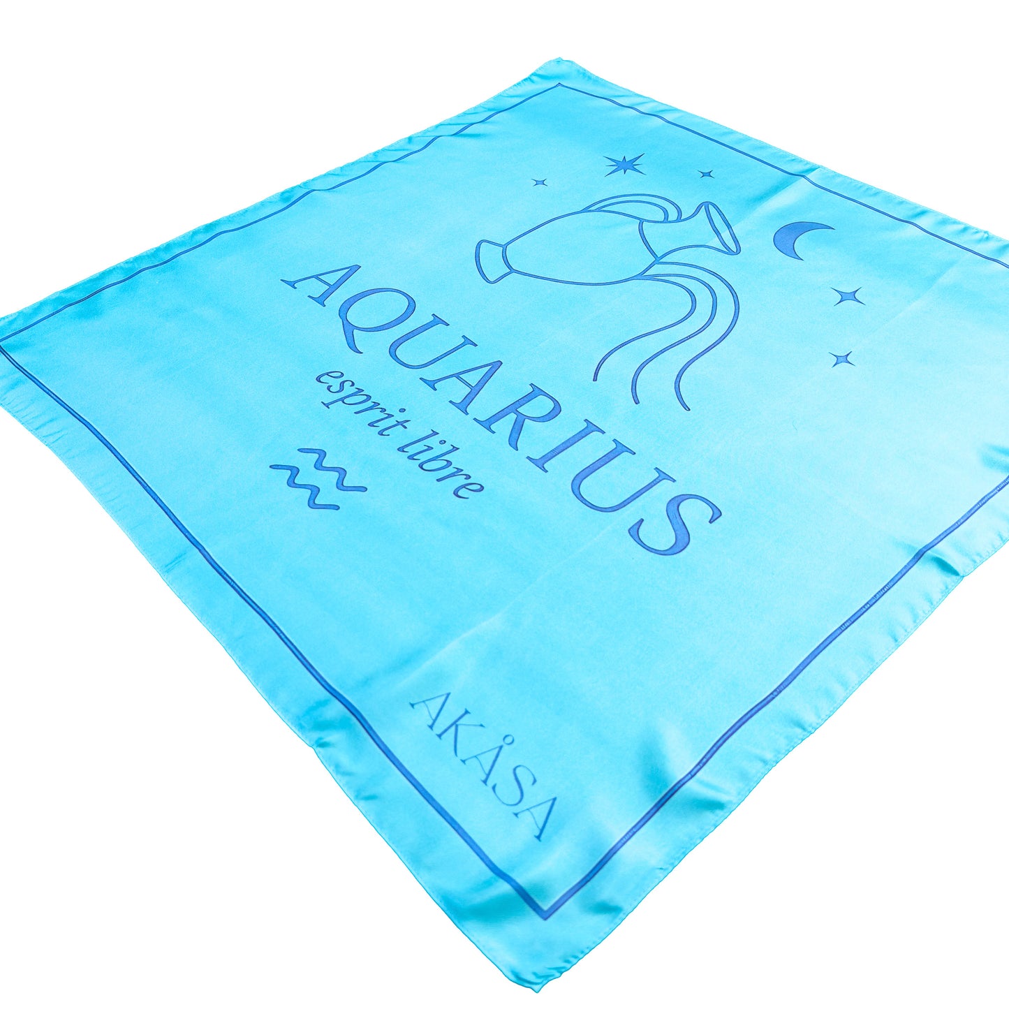 Carré de soie Aquarius – ZodiaPop 66 cm