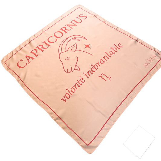 Carré de soie Capricornus – Blush Constellation 66 cm