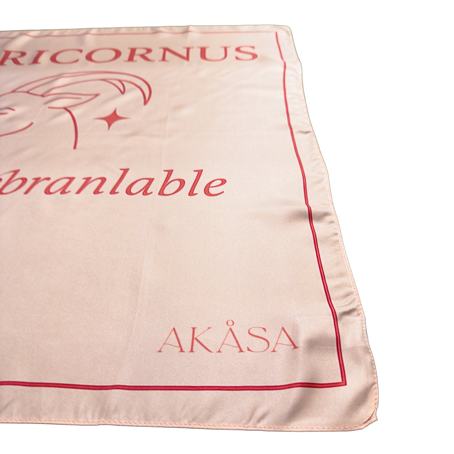 Carré de soie Capricornus – Blush Constellation 66 cm