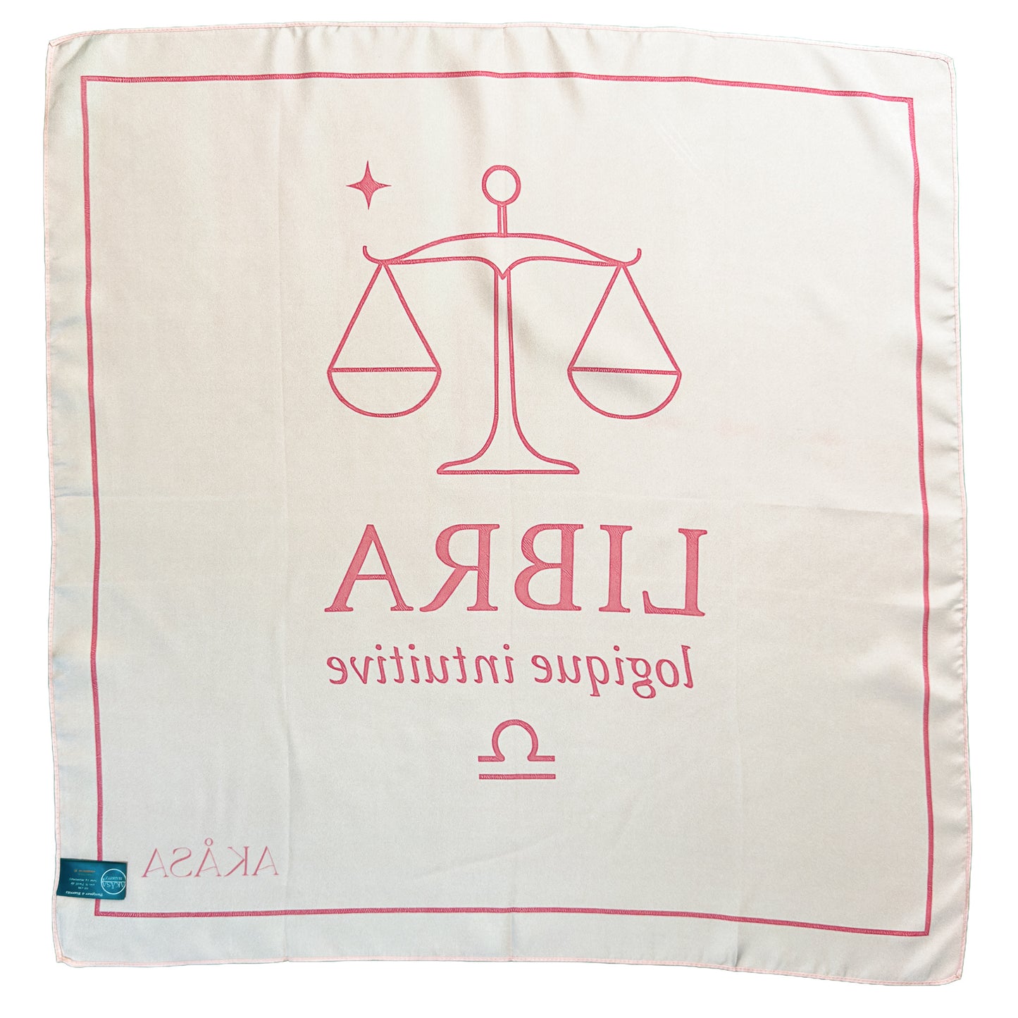 Carré de soie Libra – ZodiaPop 66 cm