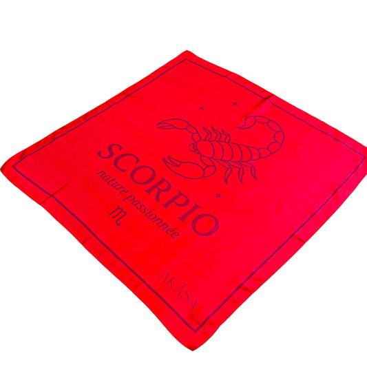 Carré de soie Scorpio – ZodiaPop 66 cm