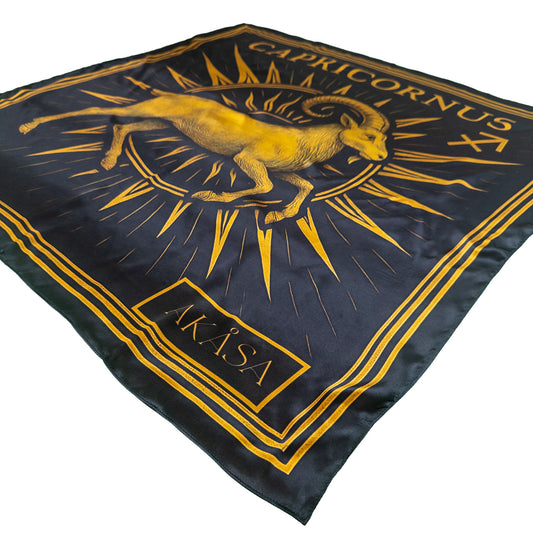 Carré de soie Capricornus – Zodiac Silk Constellation 88 cm
