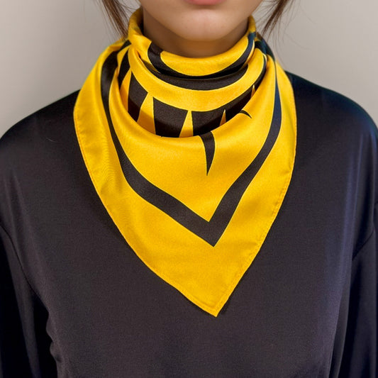 Seidenquadrat Maya Pop "Ajaw" - Harmonie Sonne