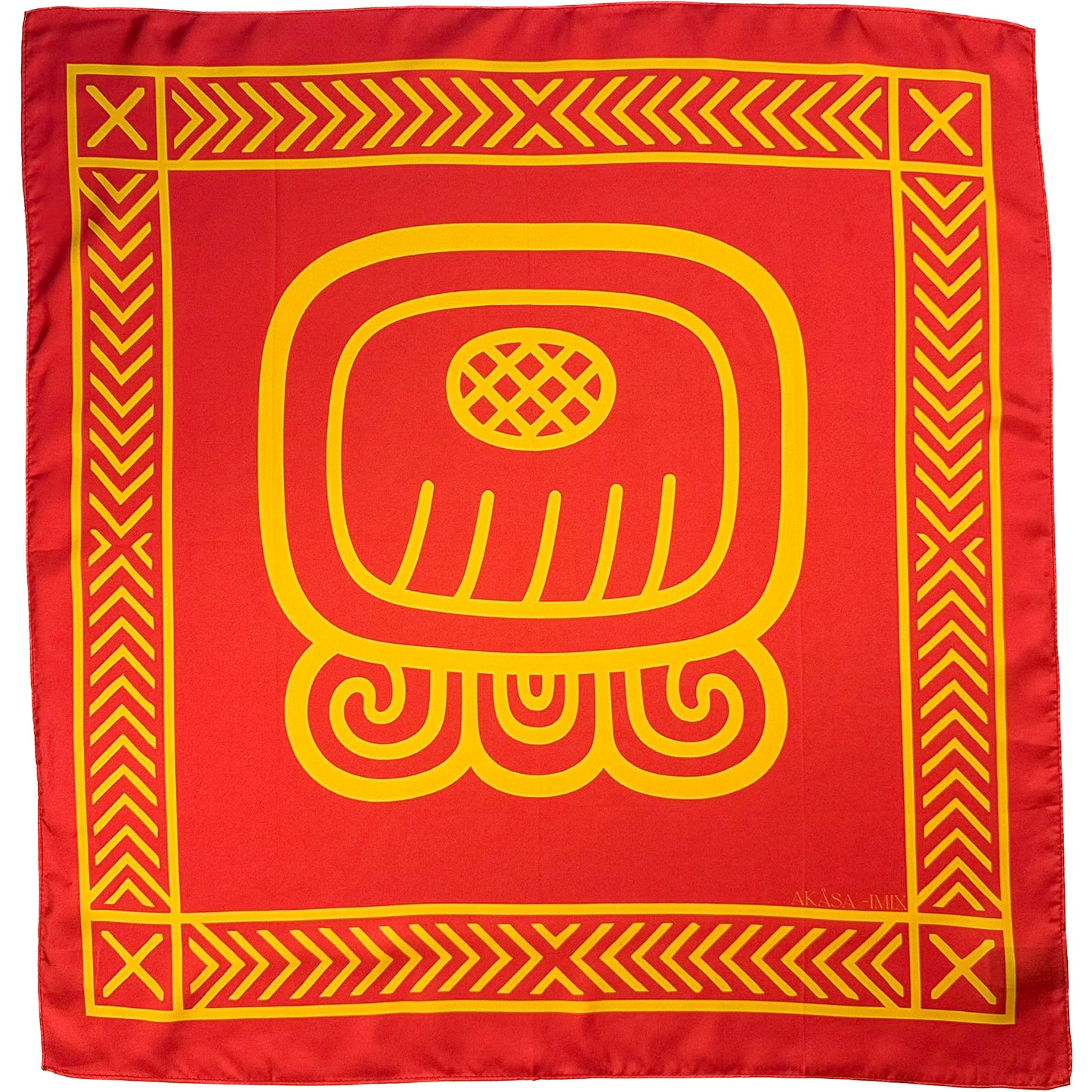 Carré de soie Maya Pop "Imix" – Porteur des commencements